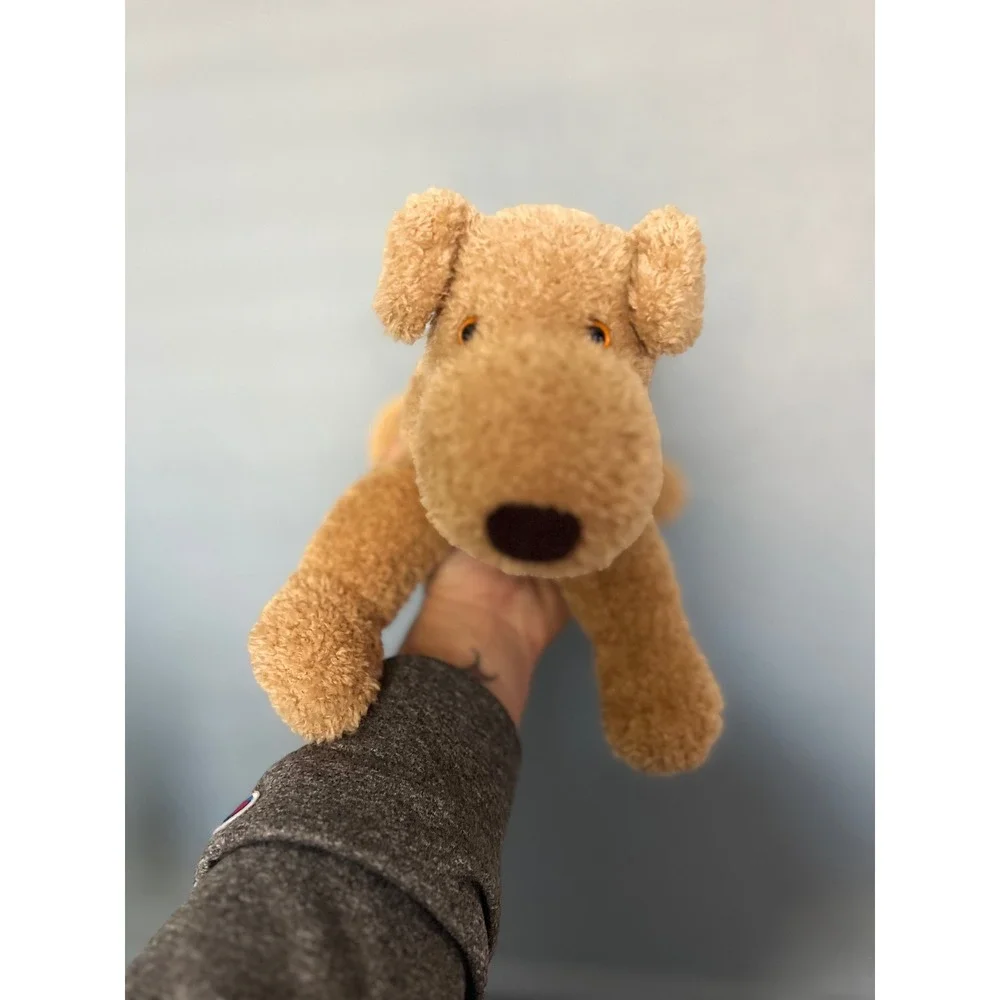 Russ Berrie RussPlus‎ Tan Terrier Dog Plush Stuffed Animal Airedale Lakeland 10